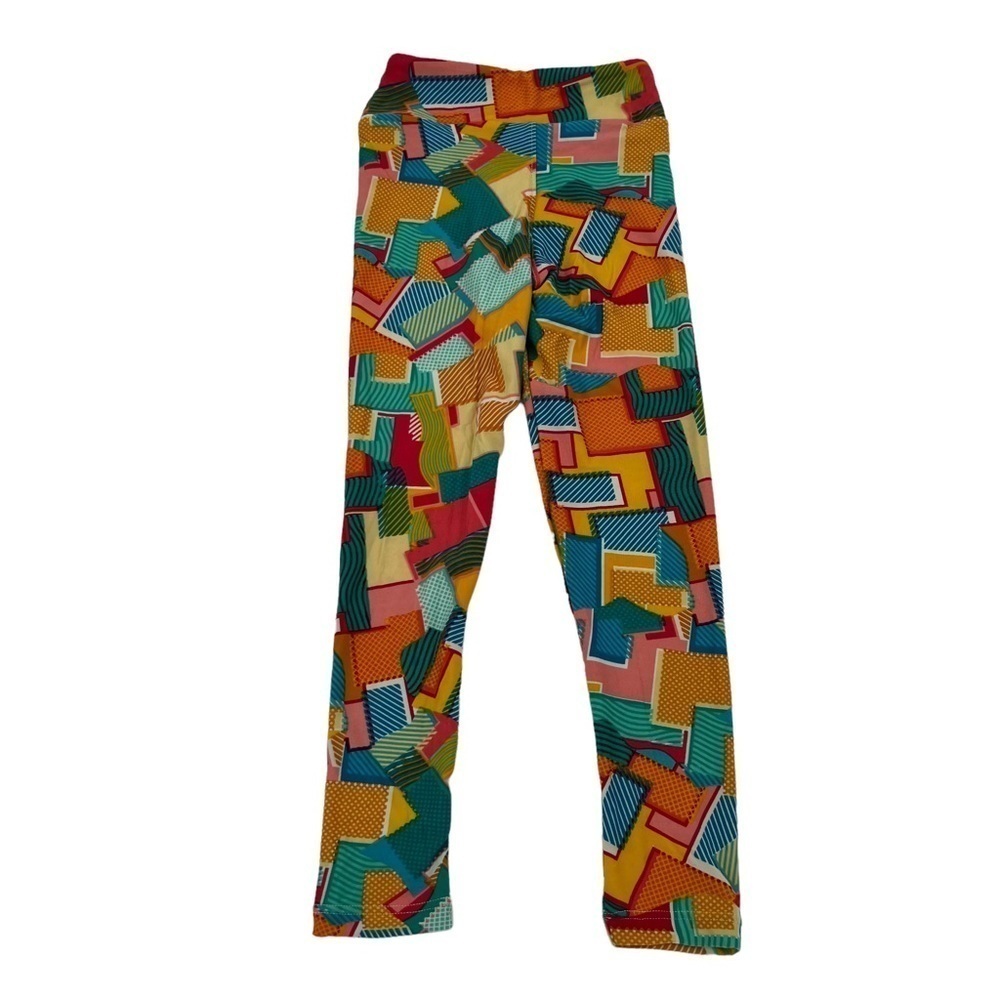 LuLaRoe Geometric Print Leggings Size S/M Toddler Girl's